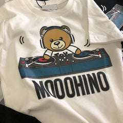 Fashion Boys Cartoon Bear Pattern Tees  Baby  Boys Cotton T Shirt  High Quality Children Clothes Boys Tshirt Kids Casual Tops