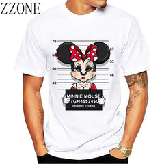 2020 New Cartoon Mouse Men's T-shirt Fashion Animal Pattern Summer Casual T-shirt Man Streetwear Comfortable Hip-hop T-shirt