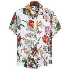 MJARTORIA New Arrival Men's Shirts Men Hawaiian Camicias Casual One Button Wild Shirts Printed Short-sleeve Blouses Tops 2020