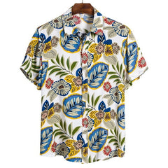 MJARTORIA New Arrival Men's Shirts Men Hawaiian Camicias Casual One Button Wild Shirts Printed Short-sleeve Blouses Tops 2020