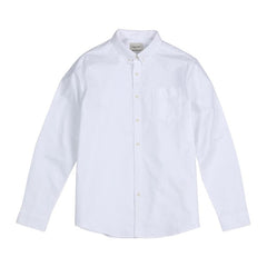 SIMWOOD 2020 21s/2 oxford shirts men classical casual shirt single chest pockets 100% cotton spring new brand clothing SJ110377