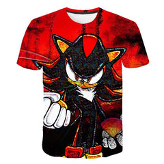 2020 3D Cartoon T Shirt kids clothes Summer Short Printed sonic the hedgehog t-shirt girls Boys Streetwear Teenager Children Top