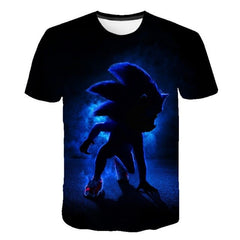 2020 3D Cartoon T Shirt kids clothes Summer Short Printed sonic the hedgehog t-shirt girls Boys Streetwear Teenager Children Top