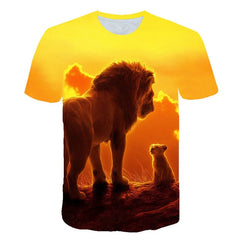 Men's T-Shirts 3D Printed Animal Tiger t shirt Short Sleeve Funny Design Casual Tops Tees Male Halloween t shirt Asian size 6XL