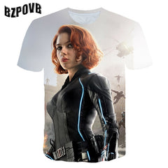 2020 Summer Kids 3D T-shirt Children Iron Man Super Man Superhero Avengers 4 Printed T shirt Boys Girls 4-14 Years Old Tshirts