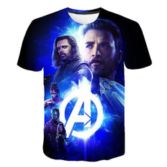 2020 Summer Kids 3D T-shirt Children Iron Man Super Man Superhero Avengers 4 Printed T shirt Boys Girls 4-14 Years Old Tshirts