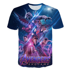 2020 Summer Kids 3D T-shirt Children Iron Man Super Man Superhero Avengers 4 Printed T shirt Boys Girls 4-14 Years Old Tshirts