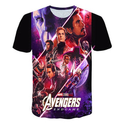 2020 Summer Kids 3D T-shirt Children Iron Man Super Man Superhero Avengers 4 Printed T shirt Boys Girls 4-14 Years Old Tshirts