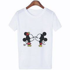 Female T Shirt Punk Vintage Mouse Cartoon T-shirt Fashion O-Neck T-shirts Women Casual Harajuku Short Sleeve Shirt Summer Tops