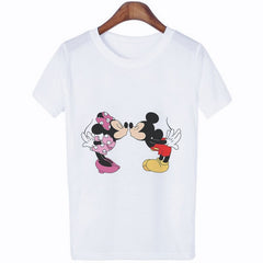 Female T Shirt Punk Vintage Mouse Cartoon T-shirt Fashion O-Neck T-shirts Women Casual Harajuku Short Sleeve Shirt Summer Tops