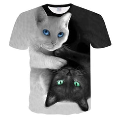 Newest Cat 3D Printed T-shirt Casual Short Sleeve O-Neck Fashion Printed 3D t shirt Men/Women Tees High Quality tshirt Hombre