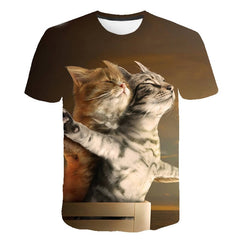 Newest Cat 3D Printed T-shirt Casual Short Sleeve O-Neck Fashion Printed 3D t shirt Men/Women Tees High Quality tshirt Hombre