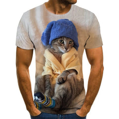 Newest Cat 3D Printed T-shirt Casual Short Sleeve O-Neck Fashion Printed 3D t shirt Men/Women Tees High Quality tshirt Hombre