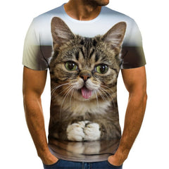 Newest Cat 3D Printed T-shirt Casual Short Sleeve O-Neck Fashion Printed 3D t shirt Men/Women Tees High Quality tshirt Hombre