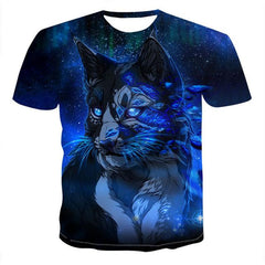 2020 Men's New streetwear T-Shirt Animal Print T-Shirt 3D harajuku Men's T-Shirt Novelty Animal Tops T-Shirt Men's Short Sleeve