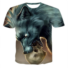 2020 Men's New streetwear T-Shirt Animal Print T-Shirt 3D harajuku Men's T-Shirt Novelty Animal Tops T-Shirt Men's Short Sleeve