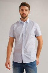 Finn flare men's shirt semi-adjacent cut of 100% cotton, collection весна-2019