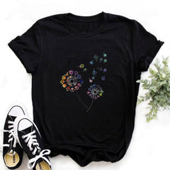 Women Mouse Print T-shirt Girl Funny Mouse Harajuku Ulzzang T-shirt Graphics Cute Cartoon T-shirt Korean 90s Shirt,Drop Ship