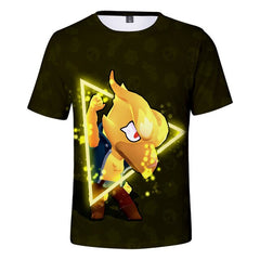 LEON NITA Brawling Game Kids T-shirt Spike Stars Game 3D Print Tshirt Tops Boys Girls Cartoon Star Tshirts Tops Teen Clothing