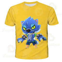 LEON NITA Brawling Game Kids T-shirt Spike Stars Game 3D Print Tshirt Tops Boys Girls Cartoon Star Tshirts Tops Teen Clothing