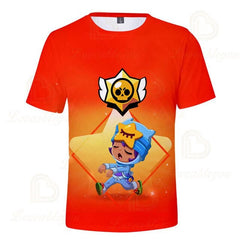 LEON NITA Brawling Game Kids T-shirt Spike Stars Game 3D Print Tshirt Tops Boys Girls Cartoon Star Tshirts Tops Teen Clothing