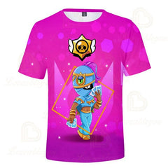 LEON NITA Brawling Game Kids T-shirt Spike Stars Game 3D Print Tshirt Tops Boys Girls Cartoon Star Tshirts Tops Teen Clothing