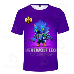 LEON NITA Brawling Game Kids T-shirt Spike Stars Game 3D Print Tshirt Tops Boys Girls Cartoon Star Tshirts Tops Teen Clothing